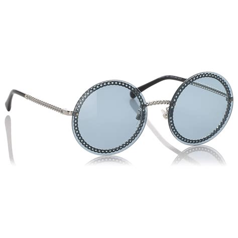 lunette chanel ronde avec chaine|Lunettes de soleil rondes — Mode .